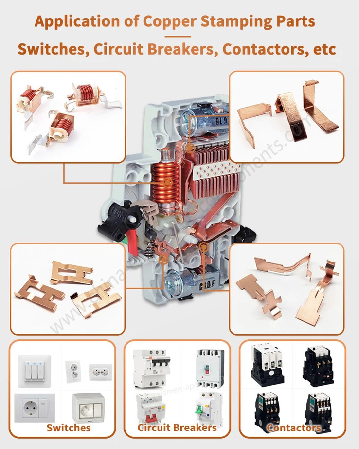Application of copper Stamping Parts Application of copper Stamping Parts