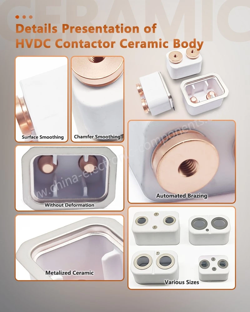 Details Presentation of Metallized Ceramics for DC Relay Components Details Presentation of Metallized Ceramics for DC Relay Components